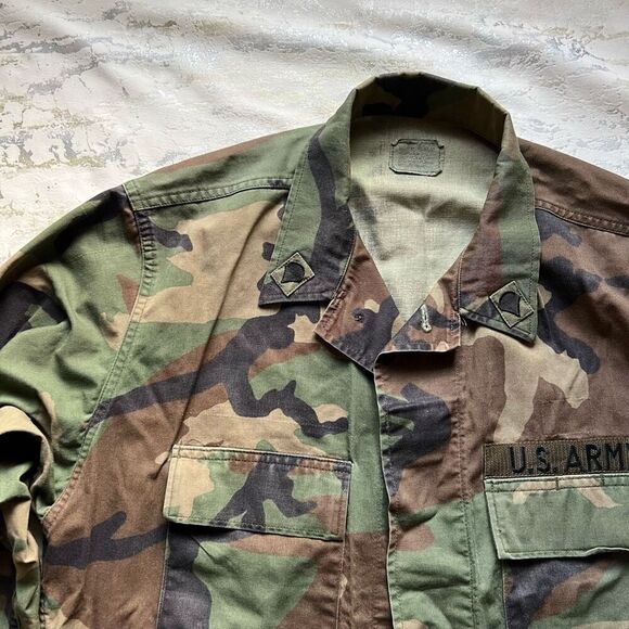 US Army issue 1990 Woodland Jacket camouflage vintage - Picture 7 of 12